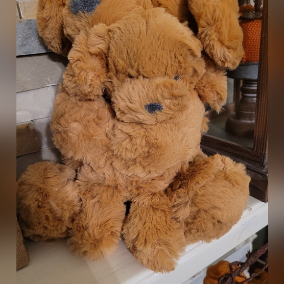 💥 3/$24 Cloud Island Plush Dog and Puppy Rattle Set - Picture 2 of 5